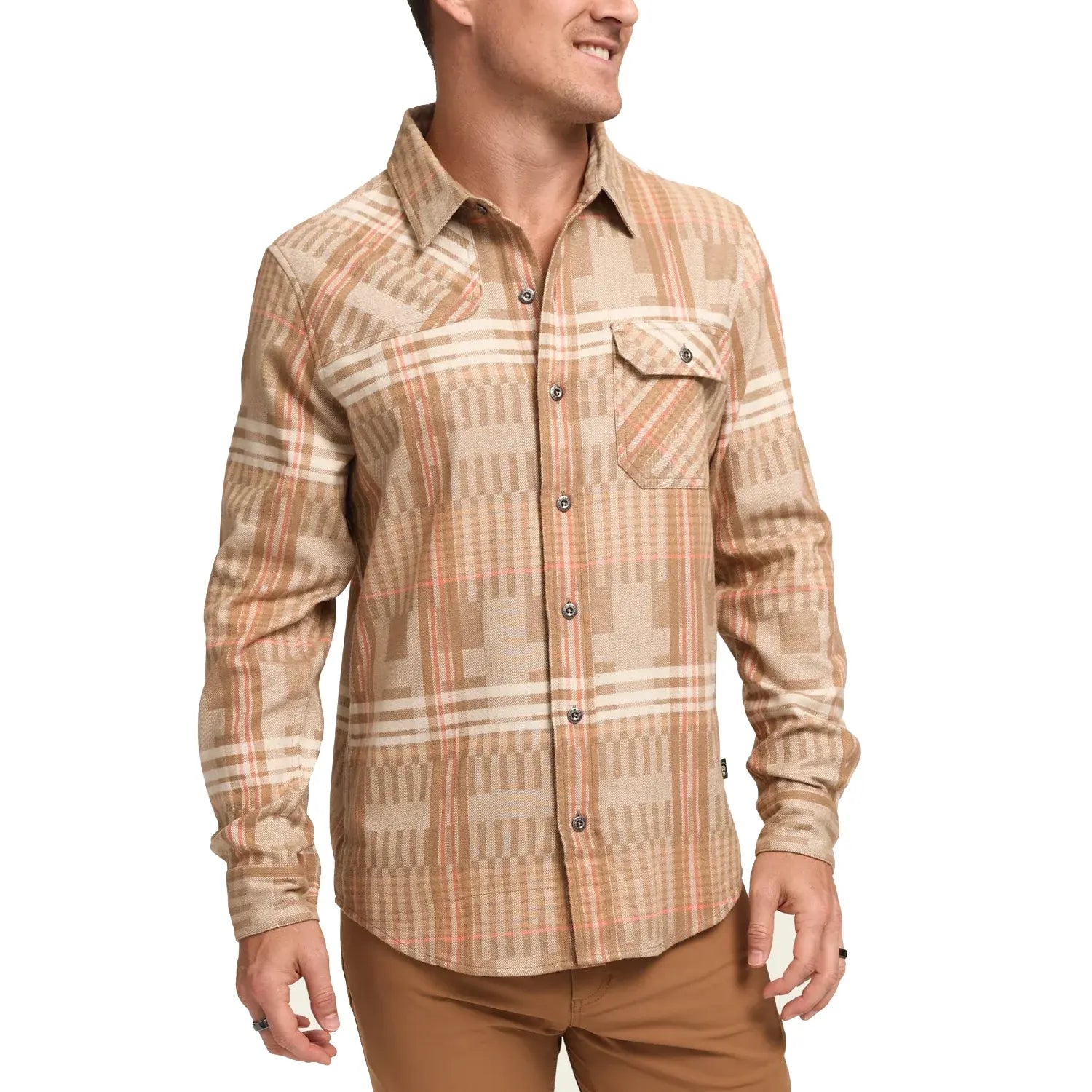 Howler Brothers Harker's Flannel - Conor Plaid : Natural