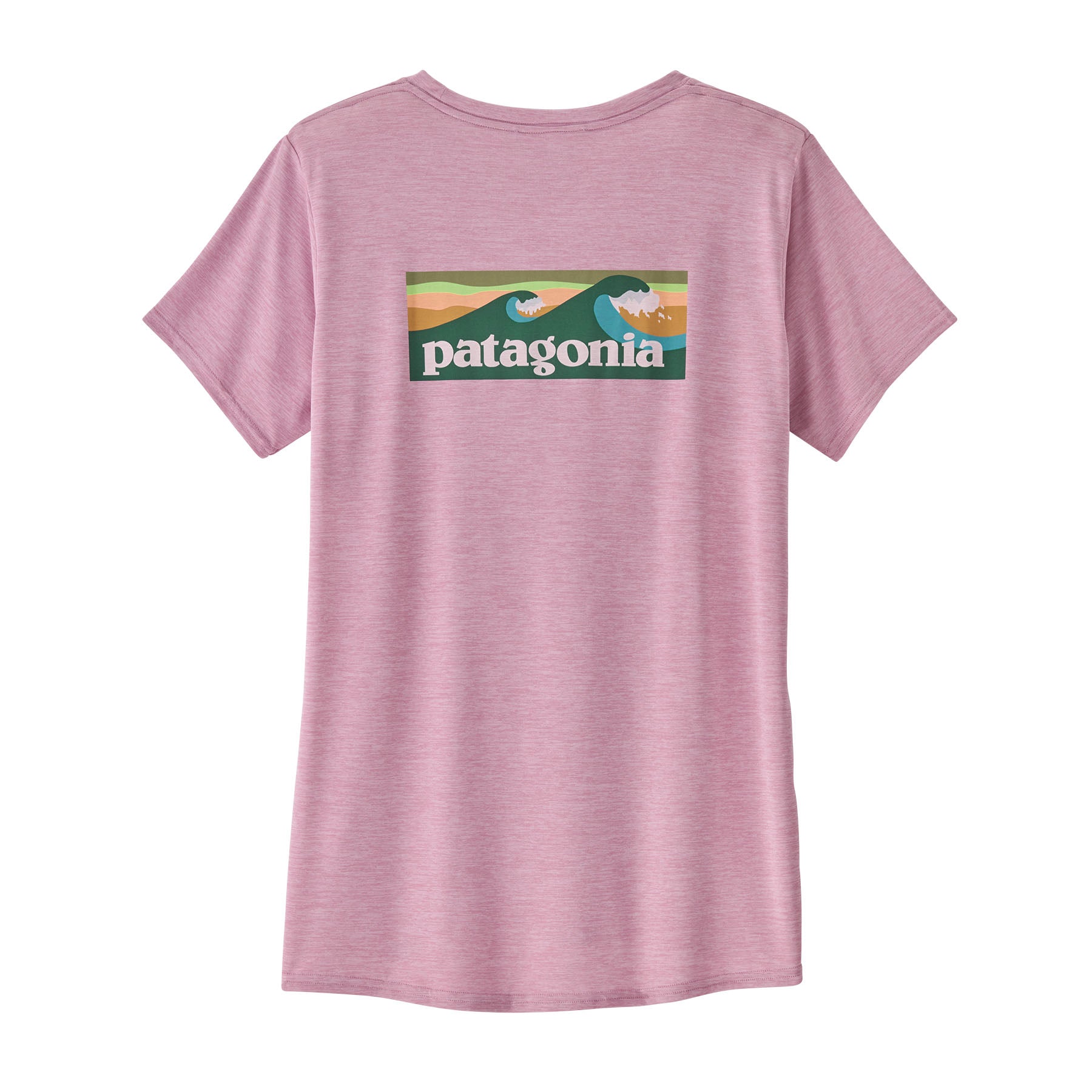 Patagonia Long-Sleeved Capilene Cool Daily Graphic Shirt - Women's Boardshort Logo Light Plume Grey / White XXL