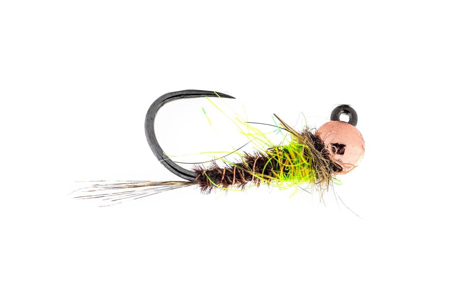 Fulling Mill Hot Spot Pheasant Tail Jig - Chartreuse (3-Pack