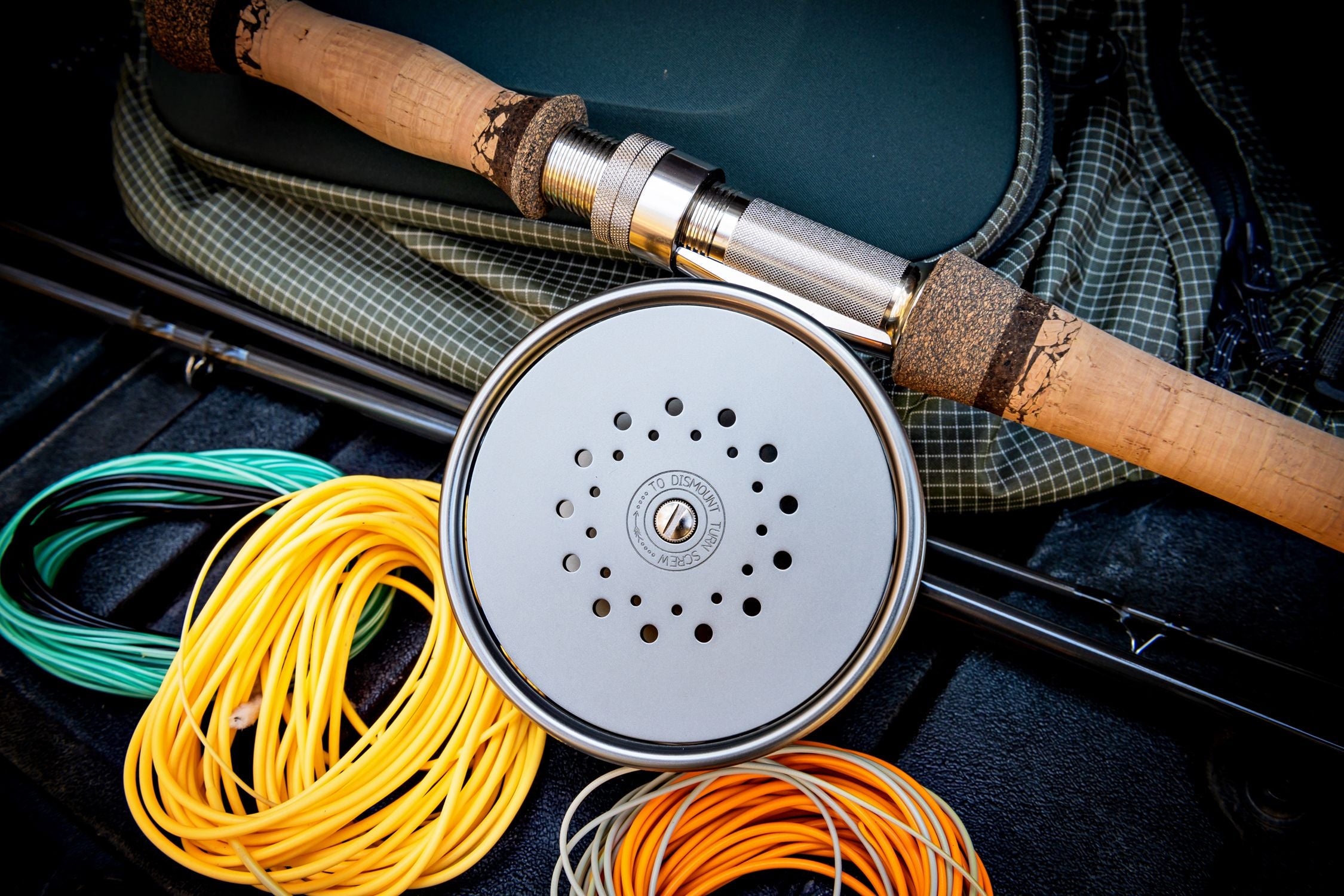 Hardy Marquis Fly Reel #7 and 3 spools and 4 lines