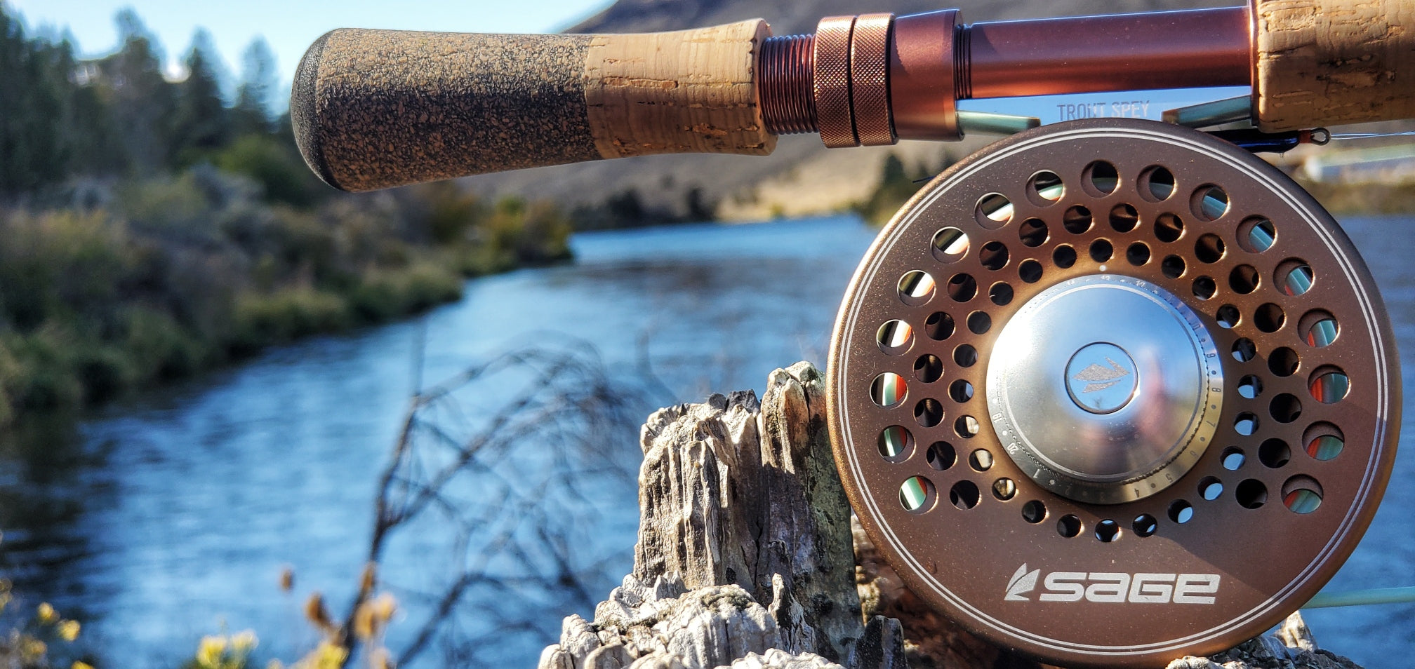 Sage Trout 3/4/5 Spey Fly Reel Stealth/Silver