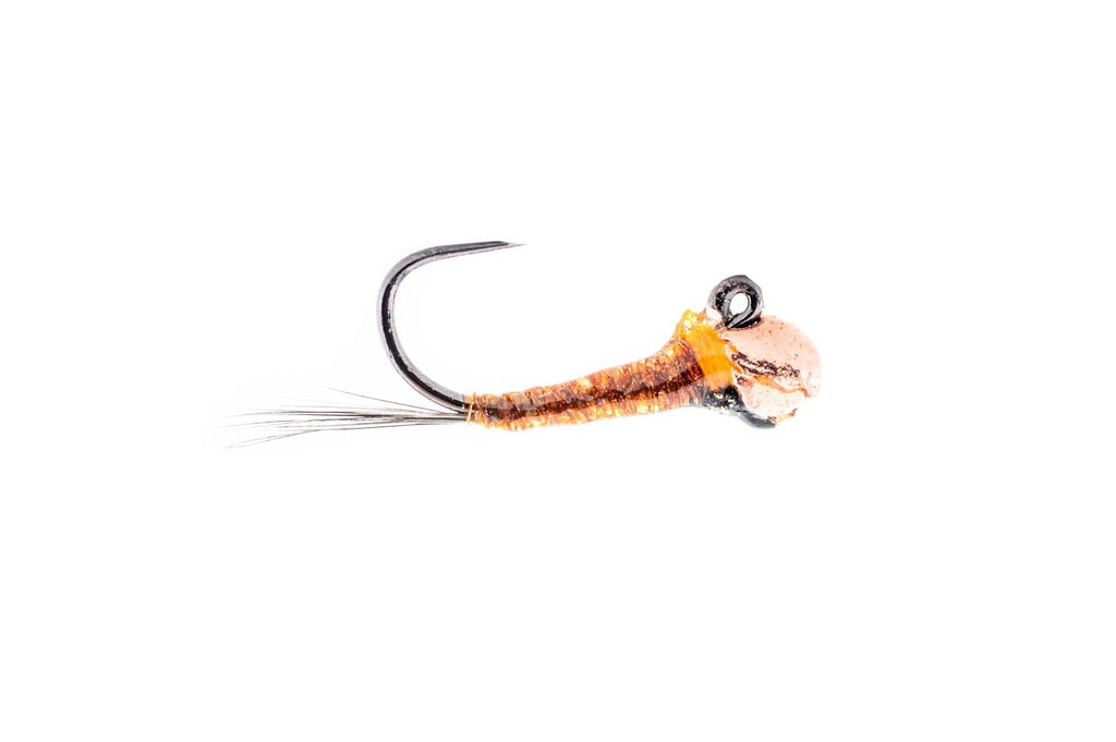 Umpqua Czech Bomb Jig (olive, brown and black)