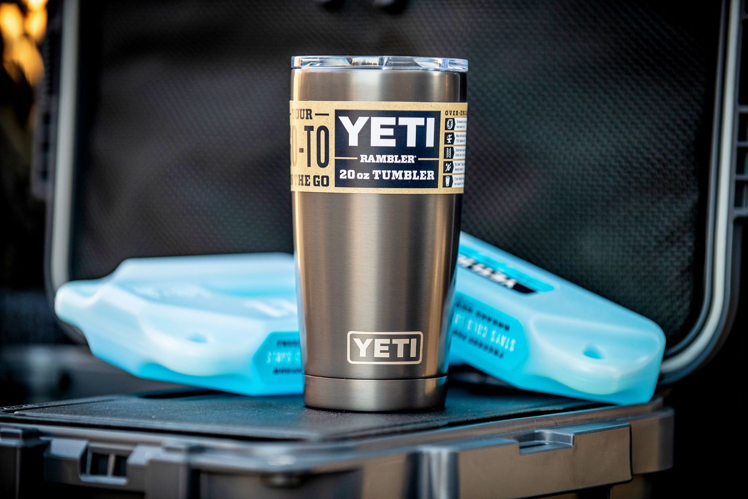 Now in Graphite and Copper 🔥. The 20oz @yeti Rambler Tumbler keeps your  beverage hot or cold for your sipping pleasure.